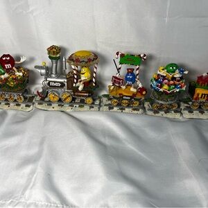 Vintage Danbury Mint M&M’s Merry Metro Train 5 Pc Set w/ COA Christmas